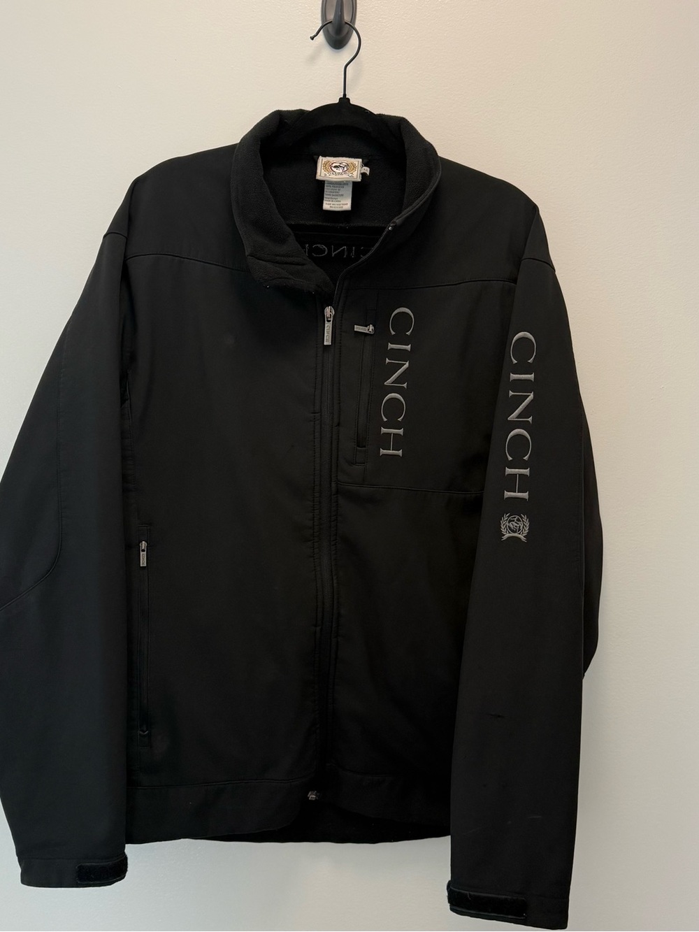 Cinch Black Logo Softshell Performance Jacket